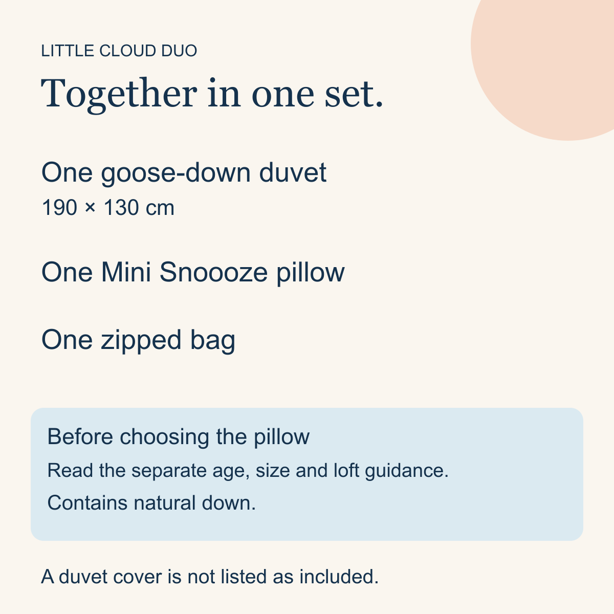 Little Cloud Duo — Duvet & Mini Pillow Set