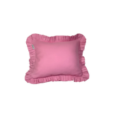 Mini Cotton Ruffled Pillowcase, Bubblegum Pink