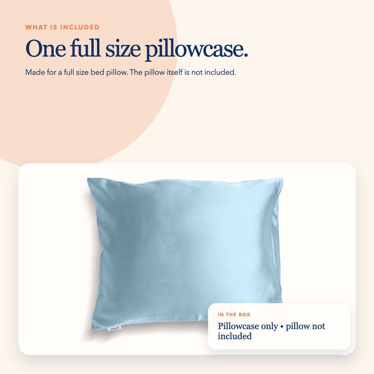 Full Size Silk Pillowcase — Sky