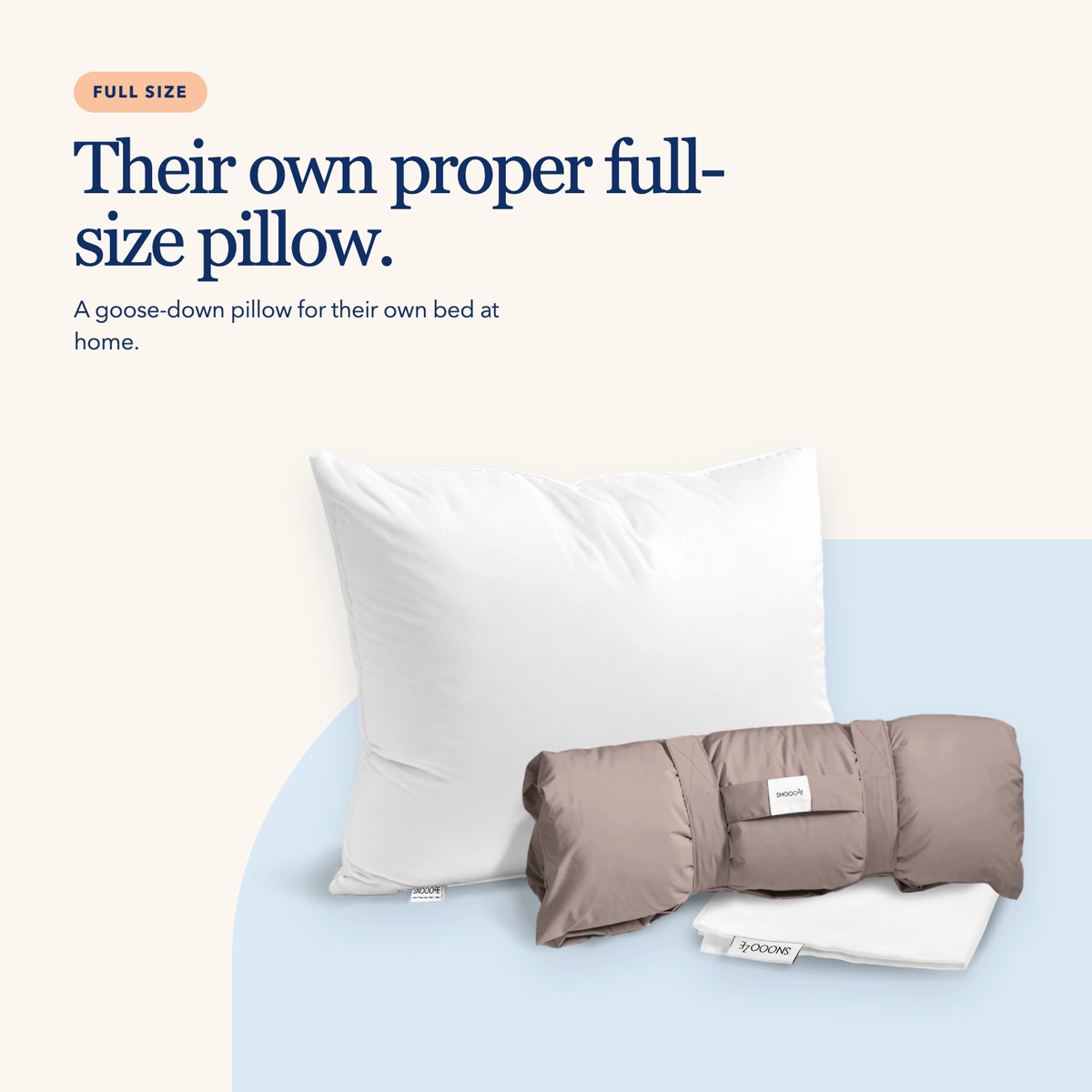 Goose Down Full Size Children’s Pillow