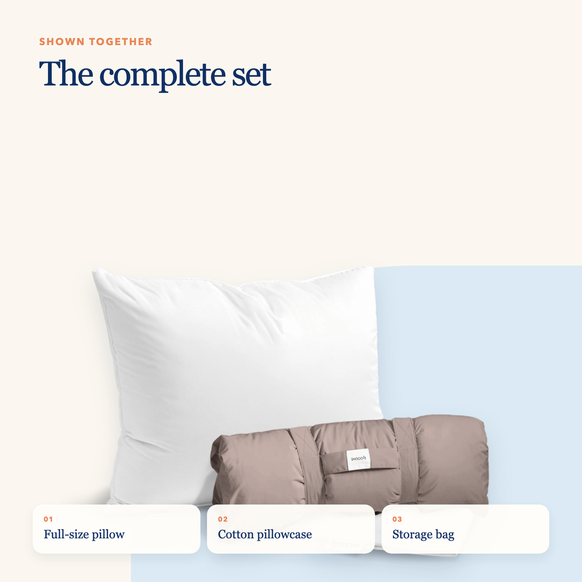 Goose Down Full Size Children’s Pillow
