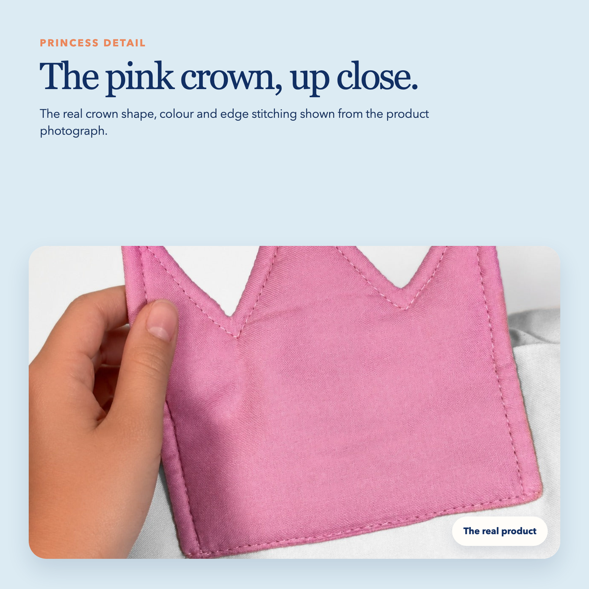 Mini Cotton Pillowcase — Princess