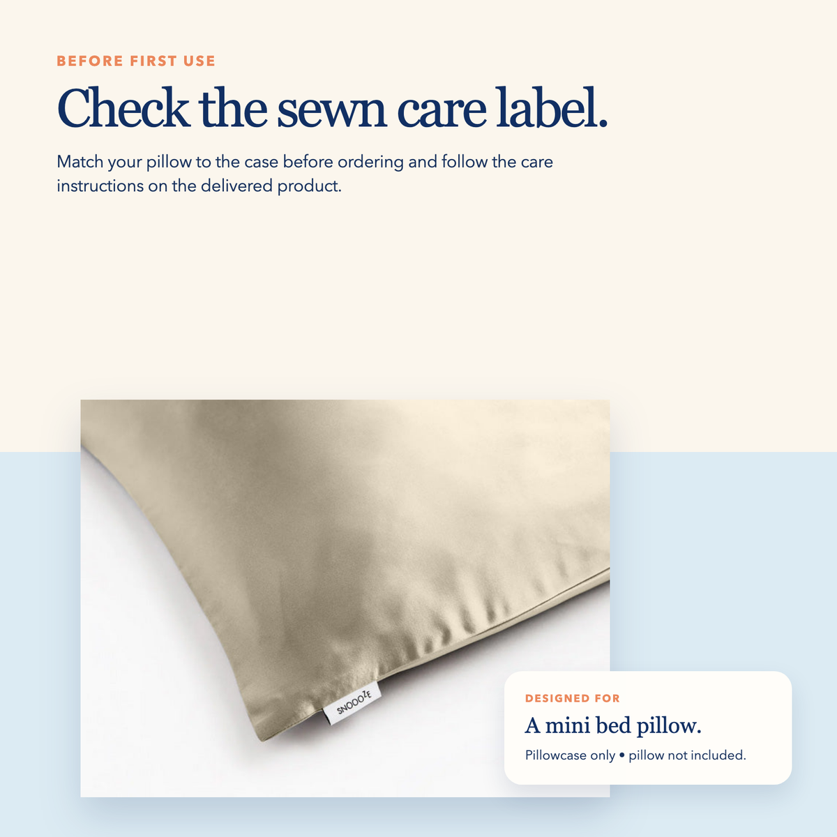 Mini Silk Pillowcase — Champagne Glow