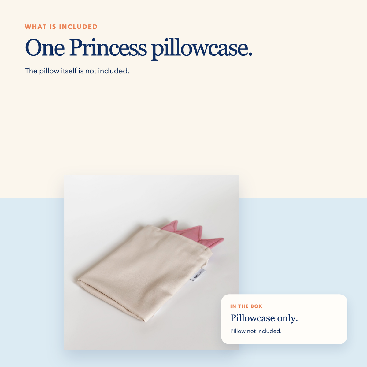 Princess Cotton Full Size Pillowcase, image 4 of 5