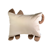 Full Size Cotton Pillowcase — Purrfect Paws Beige Cat
